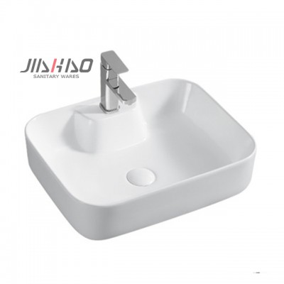 1092A Popular hot selling sink table top rectangular basin ceramic washbasin made in China