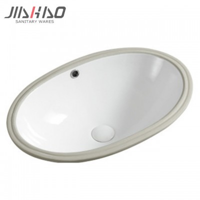 white sanitary wares jiahao bathroom ceramic wash basin sink oval under counter wash basin