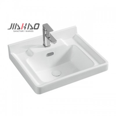 3041-6 Chaozhou sanitary ware rectangular hand wash bathroom sink ceramic wash basin